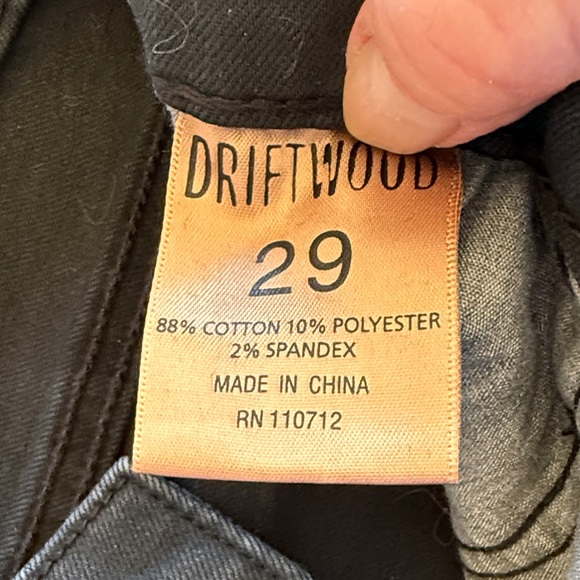 EUC DRIFTWOOD Black Skinny Jeans with Floral Embroidery - Picture 3 of 8